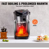 Electric Kettle Adjustable 4 Temperatures Water Boiler and Warmer Hot Water Dispenser Countertop Water Heater 5L/169 oz.