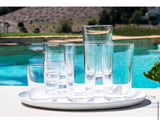 Simple 21 oz. Clear Acrylic Drinkware Set (Set of 8)