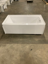 Classic 500 60 in. Right Drain Rectangular Alcove Bathtub in High Gloss White