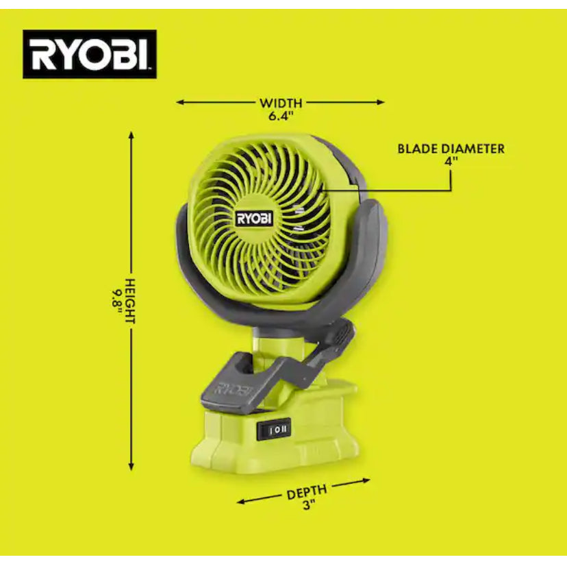 ONE+ 18V Cordless 4 in. Clamp Fan (Tool Only)