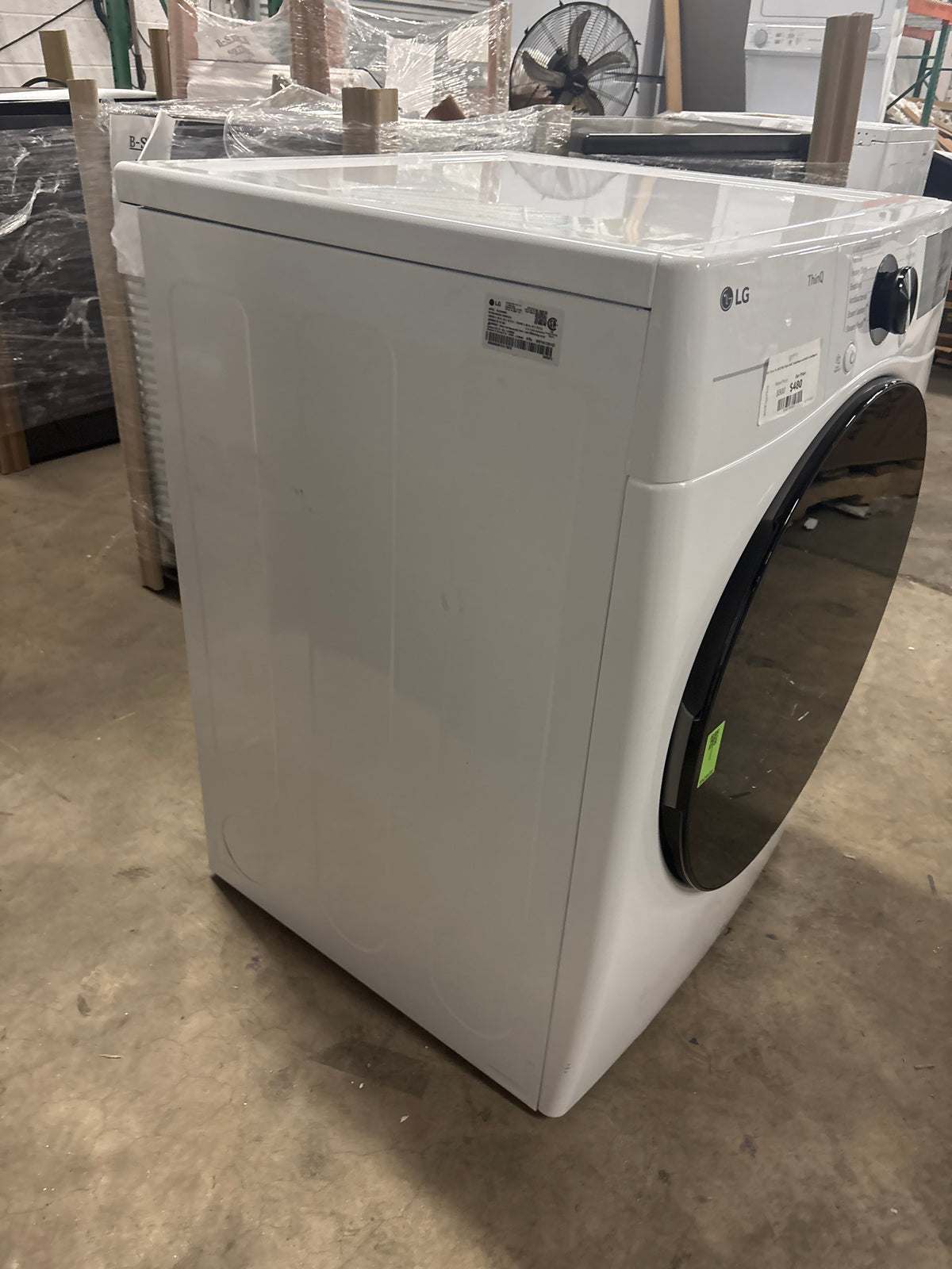 LG 7.4 cu. ft. ELECTRIC Dryer with TurboSteam and Built-In Intelligence
