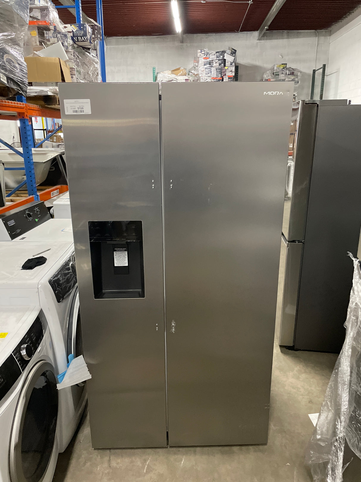 Mora 29.1 cu. ft. Side-by-Side Refrigerator with External Water and Ice Dispenser