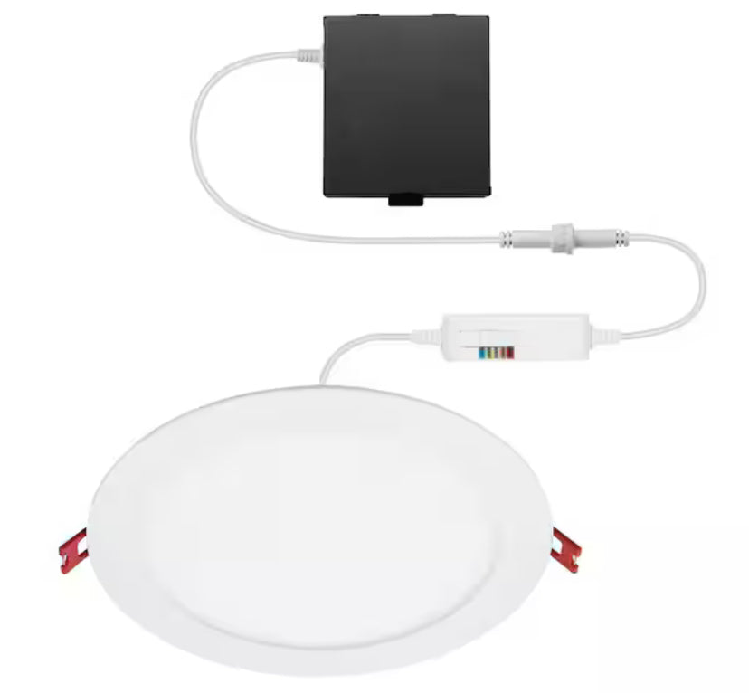 Premium Series 8 in. LED, 2-Level Lumen Select, Ultraslim Canless Recessed Light, Adjustable CCT