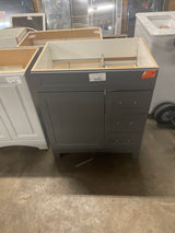 Thornbriar 30 in. W x 22 in. D x 34 in. H Bath Vanity Cabinet without Top in Cement