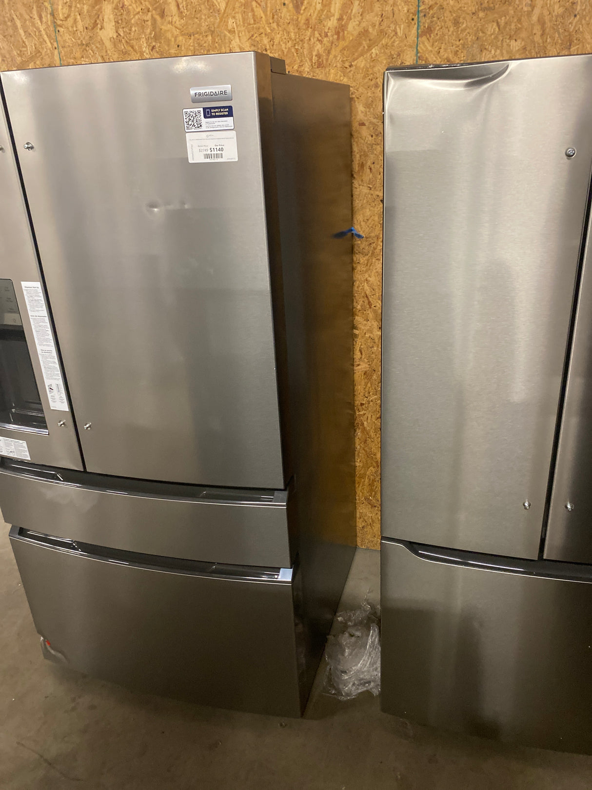 36 in. 26 cu. ft. Standard-Depth 4-Door French Door Refrigerator in Fingerprint-Resistant Stainless Steel Look