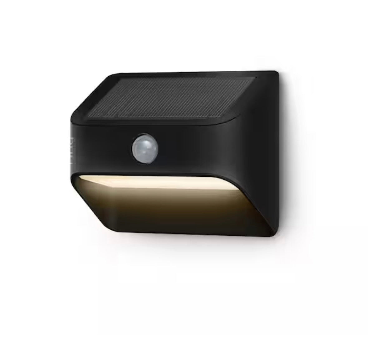Smart Lighting Solar Black Motion Activated Integrated LED Deck Step Light