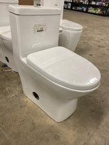 Sublime II 10 in. Rough-in 1-piece 1.1/1.6 GPF Dual Flush Elongated Toilet in Glossy White, Seat Included