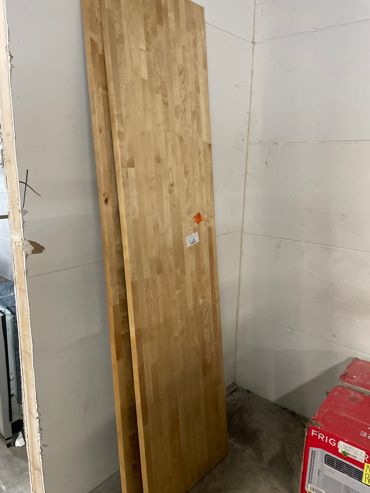 8 ft. L x 25 in. D Finished Engineered Birch Butcher Block Countertop