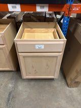 Recessed Panel 24 in. W x 24 in. D x 34.5 in. H Assembled Base Kitchen Cabinet in Unfinished