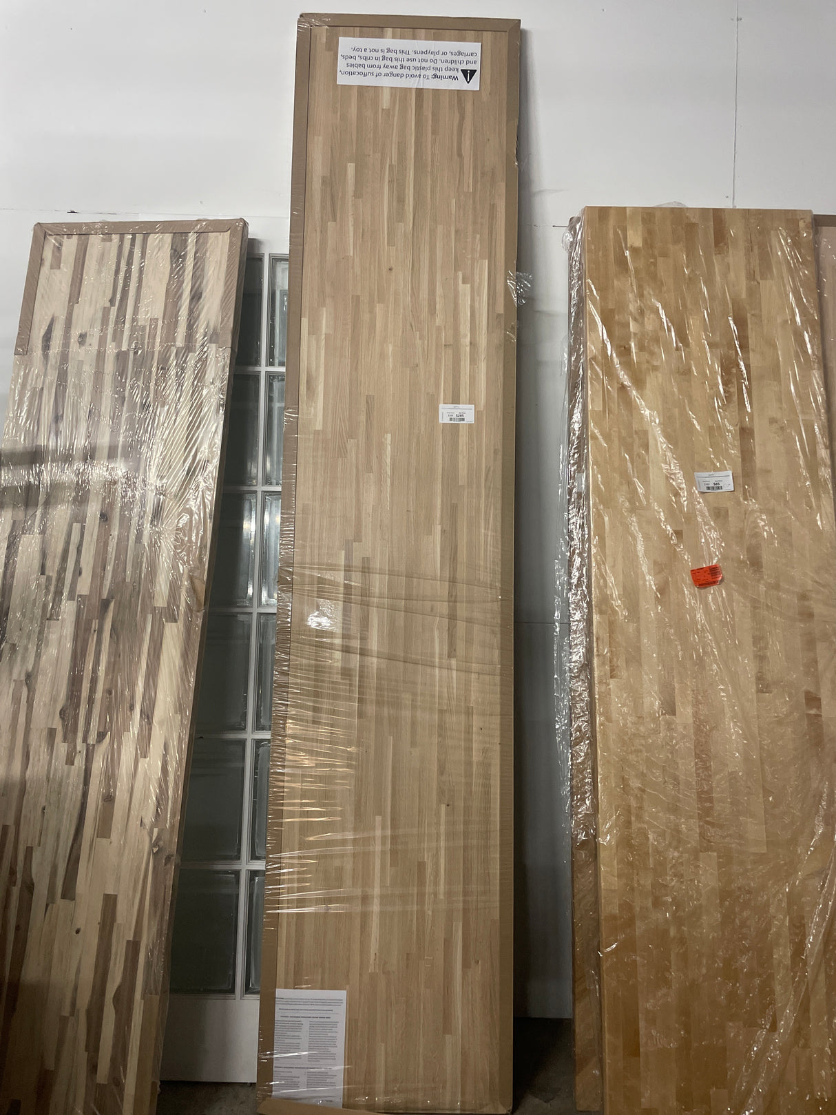 10 ft. L x 25 in. D Unfinished Oak Solid Wood Butcher Block Countertop with Eased Edge