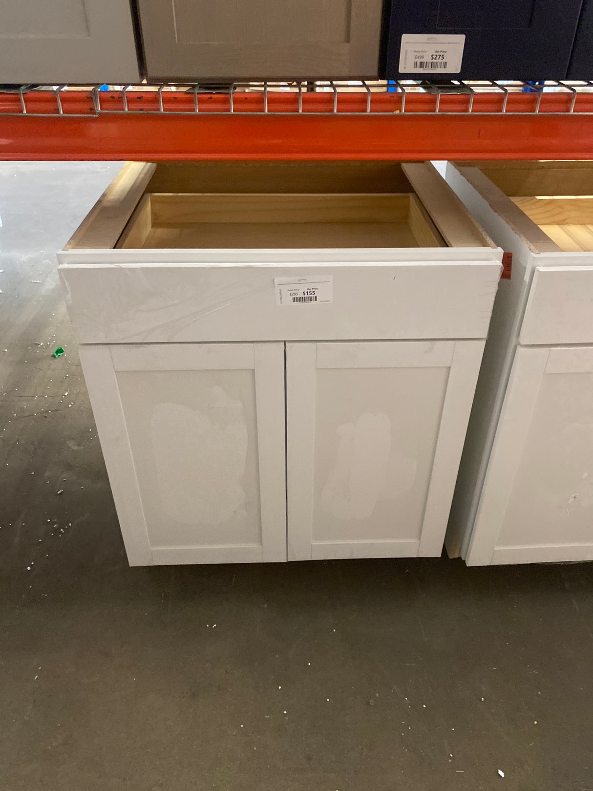 Westfield Feather White Shaker Stock Assembled Base Kitchen Cabinet (30 in. W x 23.75 in. D x 35 in. H)