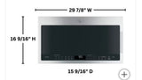 GE Profile 30" 2.1 cu. ft. Over-the-Range Microwave Oven with Sensor Cooking, Chef Connect