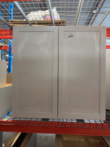 Courtland Polar White Finish Laminate Shaker Stock Assembled Wall Kitchen Cabinet 36 in. x 36 in. x 12 in.