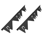 Stainless Steel Stove Gap Covers (2-Pack), Stove Gap Filler for Kitchen Oven Counter Side Gap, Range Trim Kit, Black