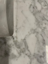 Aberdeen 30 in. W x 22 in. D x 34 in. H Single Sink Bath Vanity in Black with Carrara Marble Top (cracked)