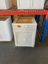 Westfield Feather White Shaker Stock Assembled Base Kitchen Cabinet (24 in. W x 23.75 in. D x 35 in. H)