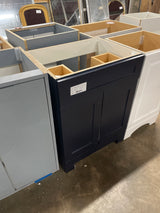 Everdean 25 in. Single Sink Deep Blue Bath Vanity without Top (Assembled)