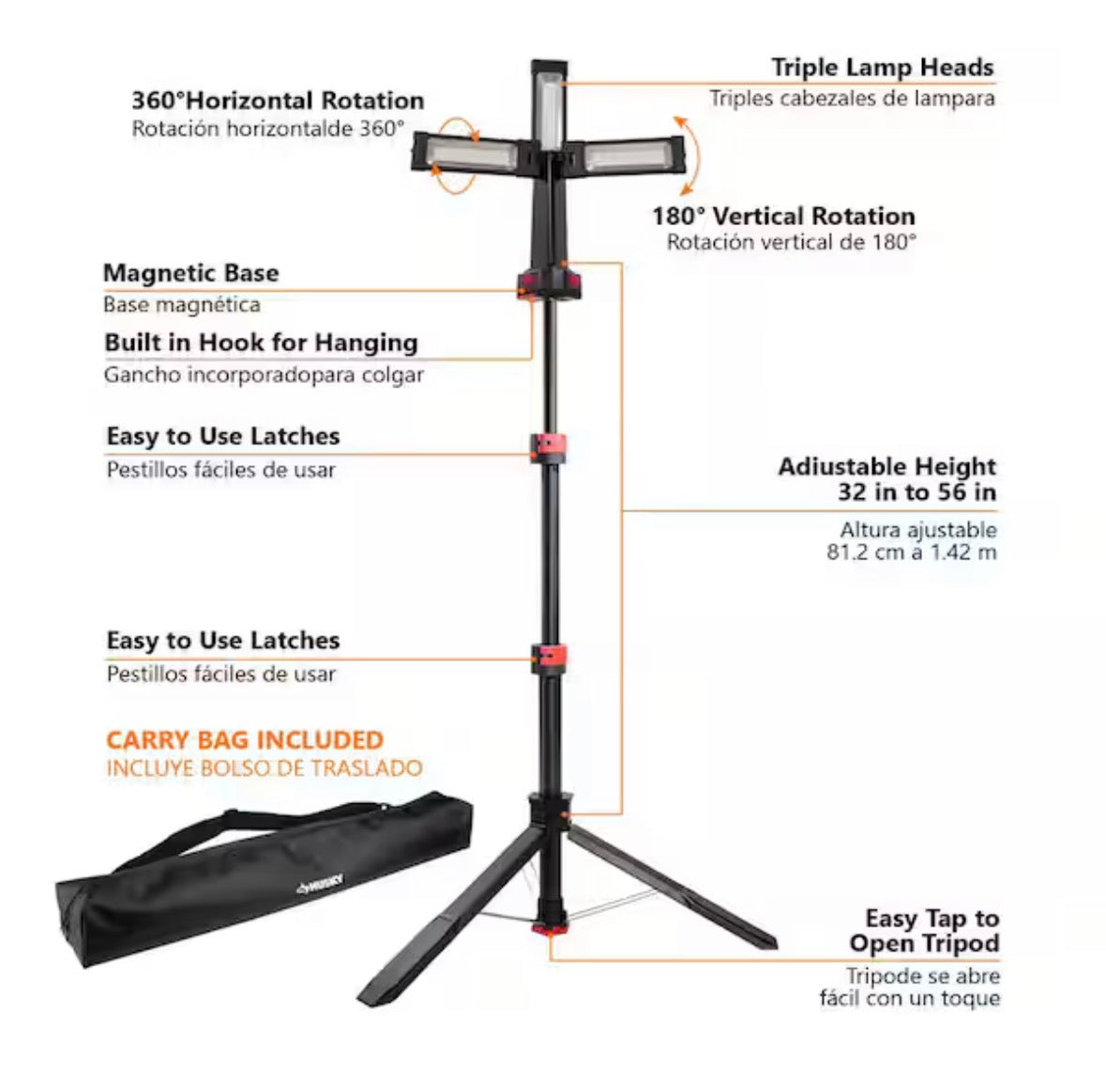2200-Lumen Tripod