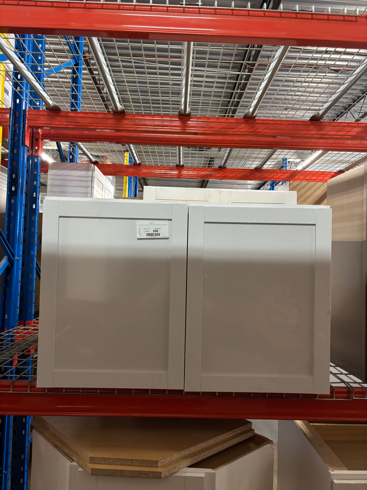 Courtland 36 in. W x 24 in. D x 23.5 in. H Assembled Shaker Wall Bridge Kitchen Cabinet in Polar White