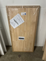 4 ft. L x 25 in. D Unfinished Hevea Solid Wood Butcher Block Countertop With Square Edge