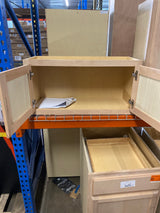 30 in. W x 12 in. D x 15 in. H Assembled Wall Bridge Kitchen Cabinet in Unfinished with Recessed Panel