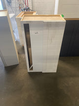 Newport 24 in. W x 12 in. D x 30 in. H Assembled Plywood Blind Wall Kitchen Cabinet in Pacific White with Soft Close LH