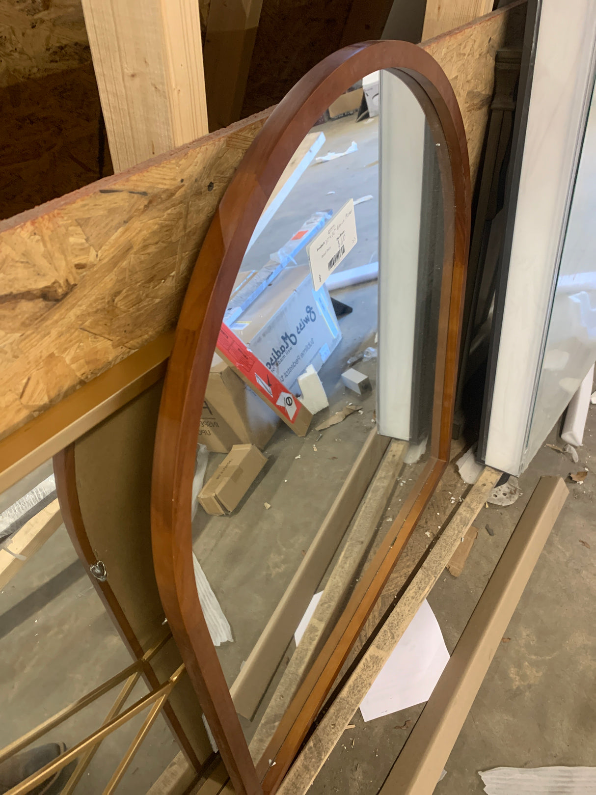 32 W x 36 H Mirror in Brown