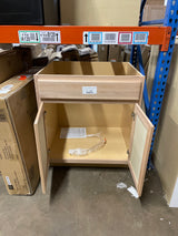 Hampton Assembled 30x34.5x24 in. Sink Base Cabinet in Unfinished Beech