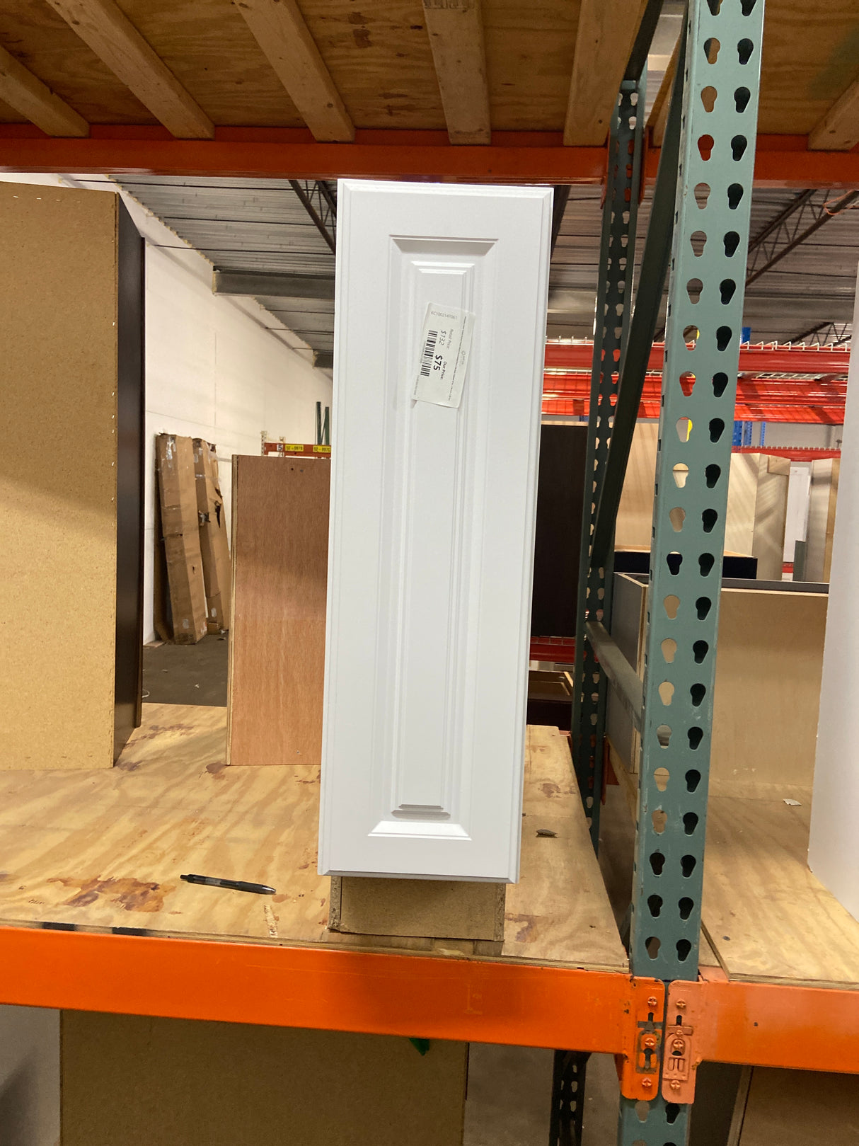 Hampton Satin White Raised Panel Stock Assembled Base Kitchen Cabinet (9 in. x 34.5 in. x 24 in.)