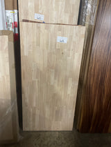 4 ft. L x 25 in. D Unfinished Hevea Solid Wood Butcher Block Countertop With Square Edge