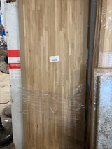6 ft. L x 25 in. D Unfinished Oak Solid Wood Butcher Block Countertop with Eased Edge