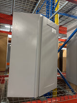 Shaker Assembled 24x36x12 in. Diagonal Corner Wall Kitchen Cabinet in Dove Gray