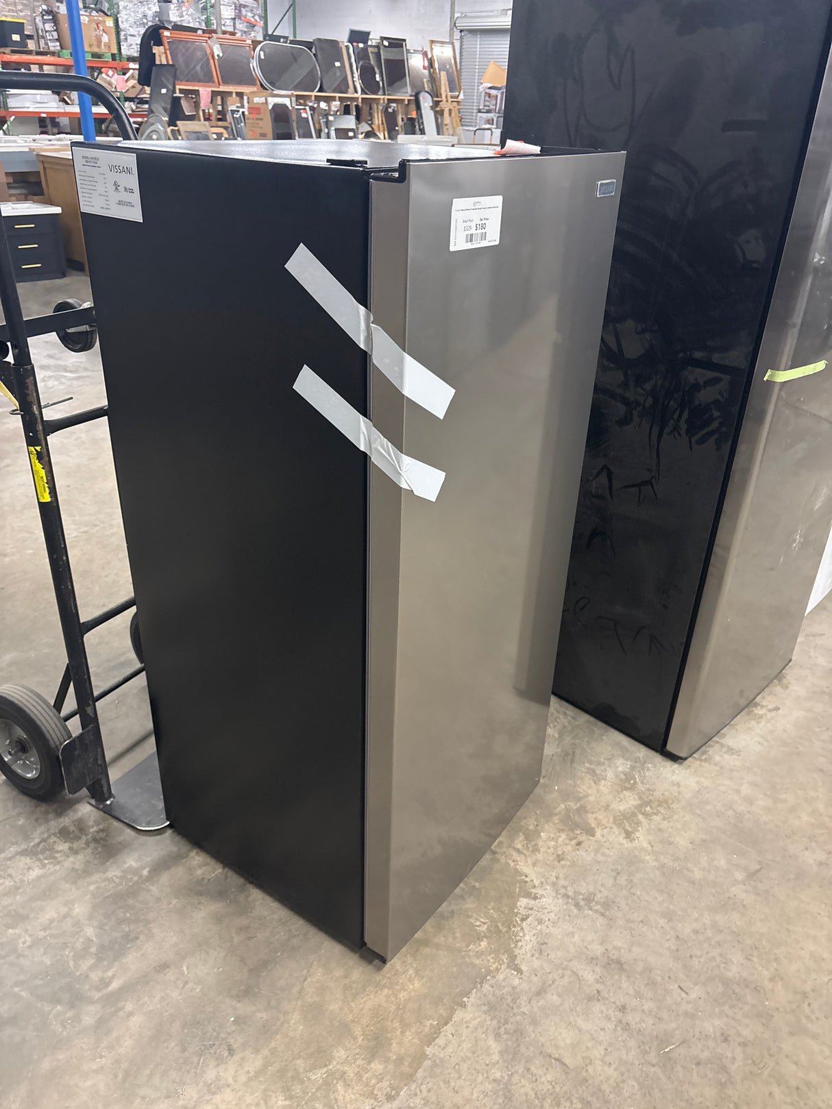 7.1 cu. ft. Manual Defrost Convertible Upright Freezer in Stainless Steel Look