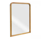 20 in. W x 30 in. H Rectangle Bonnevaux Natural Pine Wood Finish Wall Mirror - Right-Angled Bottom French Country