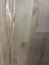 8 ft. L x 25 in. D Unfinished Birch Butcher Block Countertop in With Standard Edge