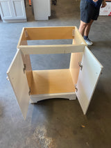 25 in. Single Sink White Bath Vanity without Top (Assembled)