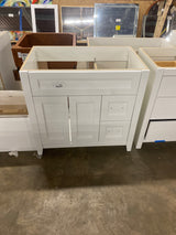 Ridge 36 in. W x 22 in. D x 34 in. H Bath Vanity Cabinet without Top in White