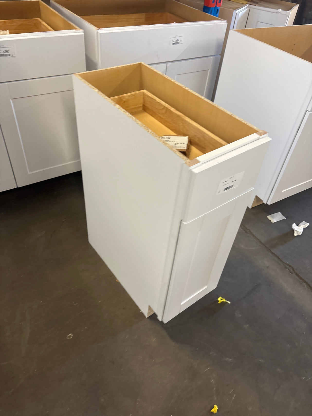 Shaker 12 in. W x 24 in. D x 34.5 in. H Assembled Base Cabinet in Satin White