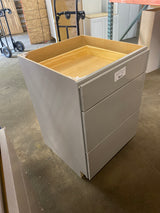 Westfield 24 in. W x 23.75 in. D x 35 in. H Shaker Stock Drawer Base Kitchen Cabinet in Dusk Gray