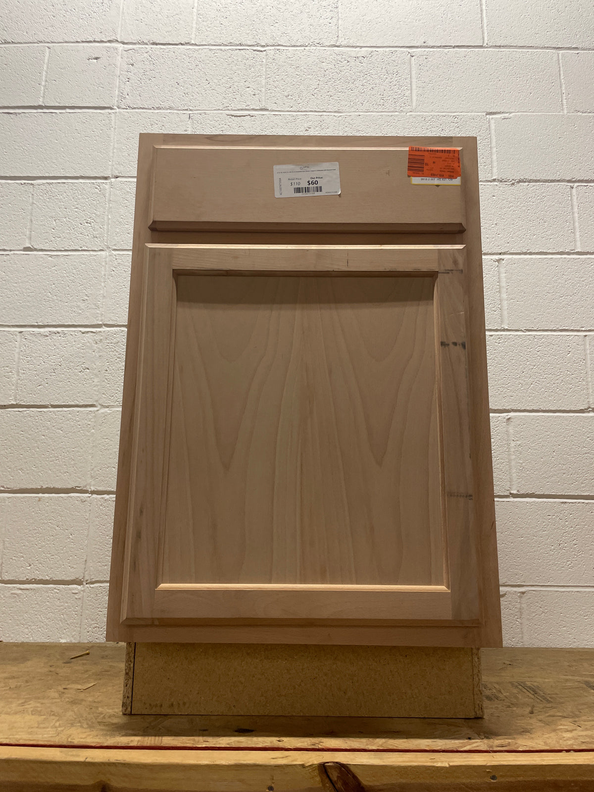 21 in. W x 24 in. D x 34.5 in. H Assembled Base Kitchen Cabinet in Unfinished with Recessed Panel