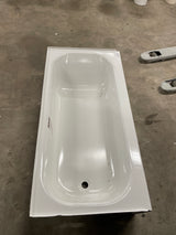 Aloha 60 in. x 30 in. Soaking Bathtub with Left Drain in White