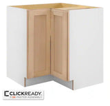 32 in. W x 32 in. D x 34.5 in. H Ready to Assemble Corner Lazy Susan Cabinet in Unfinished with CLICKREADY Technology