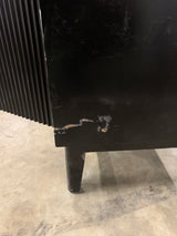 Sylvie 24 in. Single Sink Fluted Black Bath Vanity with Carrara Venato Engineered Stone Top (Assembled)