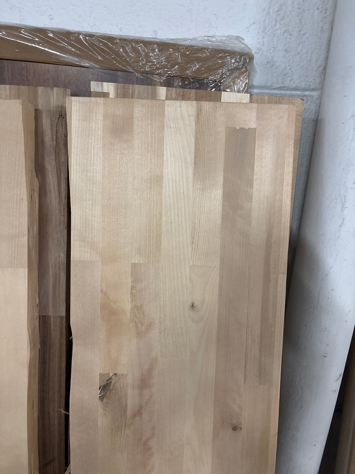 6 ft. L x 39 in. D Unfinished Birch Butcher Block Island Countertop in With Standard Edge