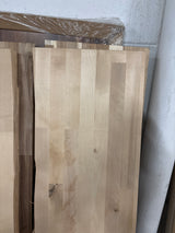 6 ft. L x 39 in. D Unfinished Birch Butcher Block Island Countertop in With Standard Edge
