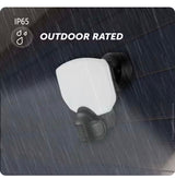 70-Watt 7000 Lumen 240Â° Black Motion Sensing Integrated LED Super Bright Flood Light with 5CCT and Dual Brite