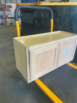 30 in. W x 12 in. D x 15 in. H Assembled Wall Bridge Kitchen Cabinet in Unfinished with Recessed Panel