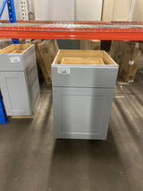 Shaker 21 in. W x 24 in. D x 34.5 in. H Assembled Base Kitchen Cabinet in Dove Gray with Ball-Bearing Drawer Glides