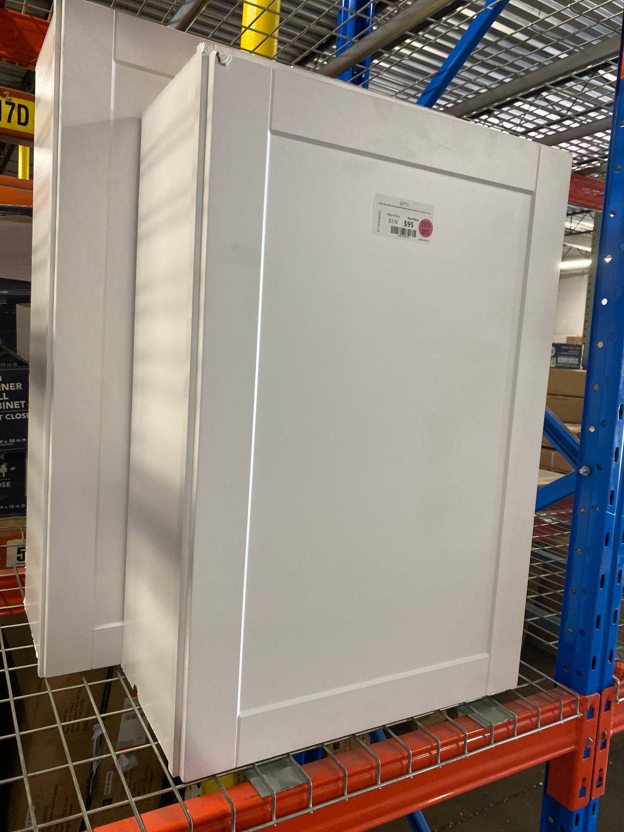 Shaker Satin White Stock Assembled Wall Kitchen Cabinet (24 in. x 36 in. x 12 in.)
