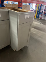 Westfield Feather White Shaker Stock Assembled Base Kitchen Cabinet (15 in. W x 23.75 in. D x 35 in. H)